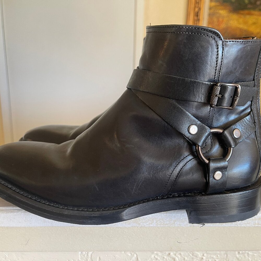 Frye All Leather Zip-up Dress Boots Size 9.5, Like New - Picture 3 of 6